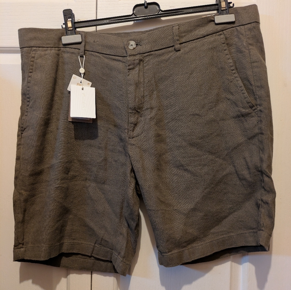 Porter & Ash Luxury Essentials Linen Blend Shorts Size 38 New* See Pix